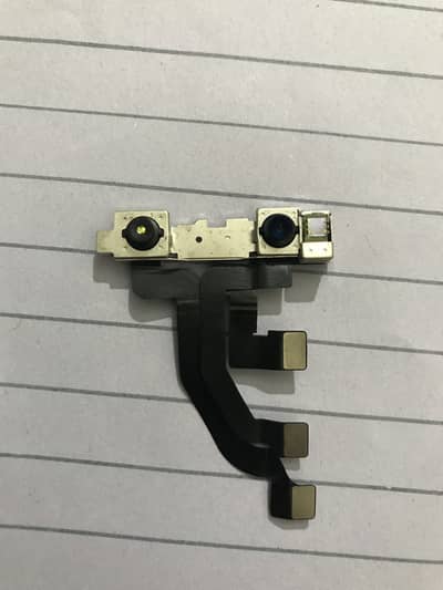 iphone X front camera with face id.