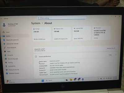 ELITEBOOK i5 8th Gen  840 G6 16GB/256GB