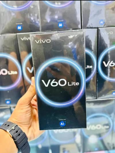 vivo v60 lite 4G.  8/256. new mobile box open non active argent sale