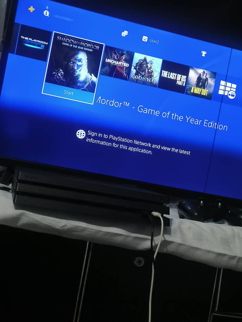 PS4 pro with two controllers 1