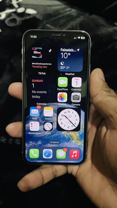 I phone x 256 silver PTA approved