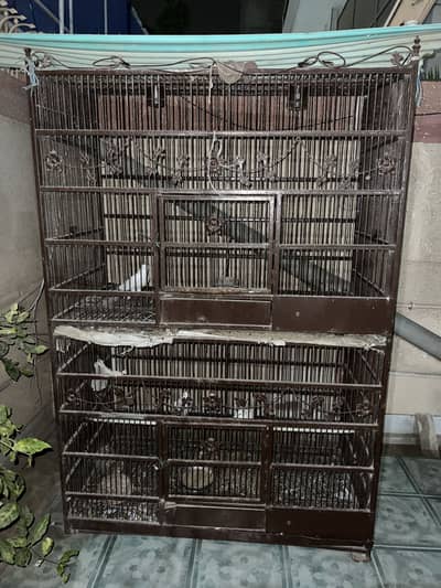 Pure Iron Cage - Double Story Pinjra for Pigeon kabutar