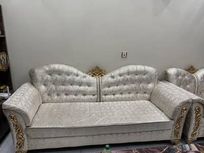 Sofa Set 5 seater White Brand New
