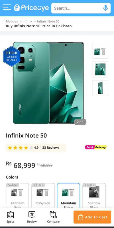 Infinix note 50 9 month warranty available