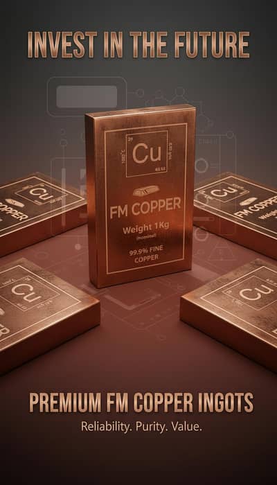 FM COPPER BAR 99.9% Pure 1 Kg