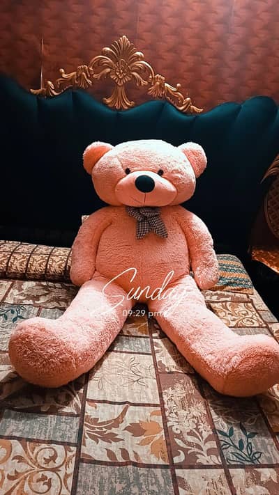 6 Feet Giant Pink Teddy Bear – Valentine Special – Garhi Shahu Lahore