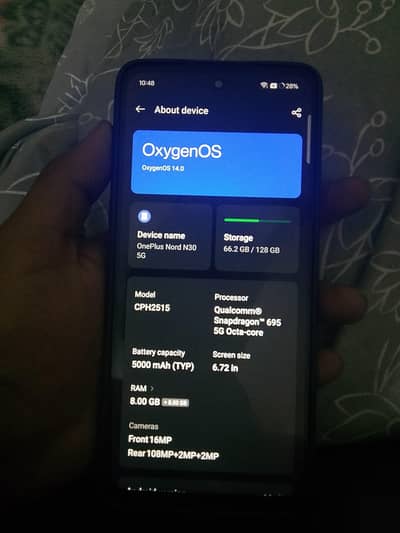 ONE PLUS NORD N30 5G NON PTA 8/128