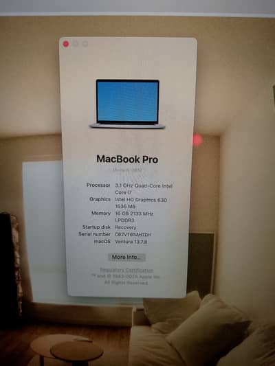 MACBOOK PRO 15INCH 2017