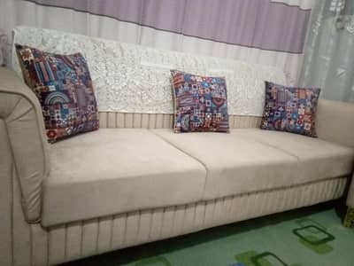 Sofa set 7 seater. Made in Molty foam. 1 month used.