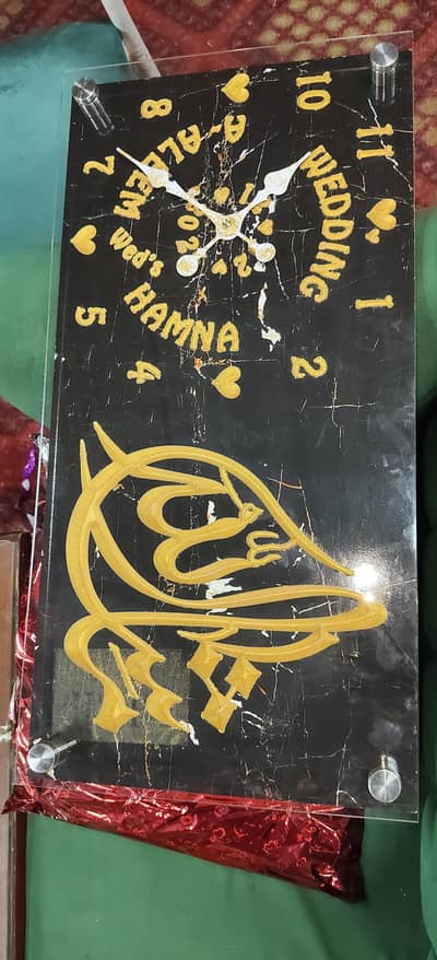 wedding clock customised