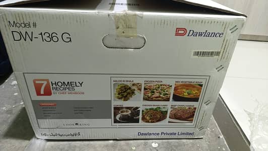 Brand New Dawlance Microwave Oven – Model DW-136G (Untouched)