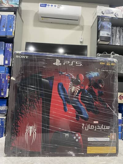 PS5 Fat Disc Spiderman Edition With Box | Limited Edition Ps5