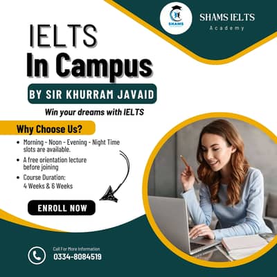 IELTS 8+ Bands - Win your stydy abroad dreams / SHAMS IELTS ACADEMY