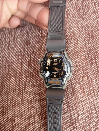 Casio Dual Time watch original series water resistant Made in Japan