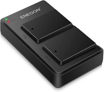 Enegon EP17 Camera Batteries (Dual with Charger)