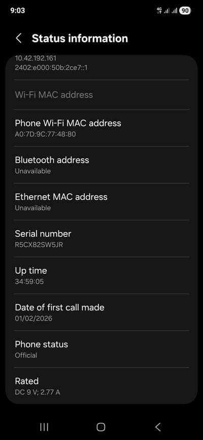 Samsung galaxy a55 5h full warranty navy blue colour 8/256