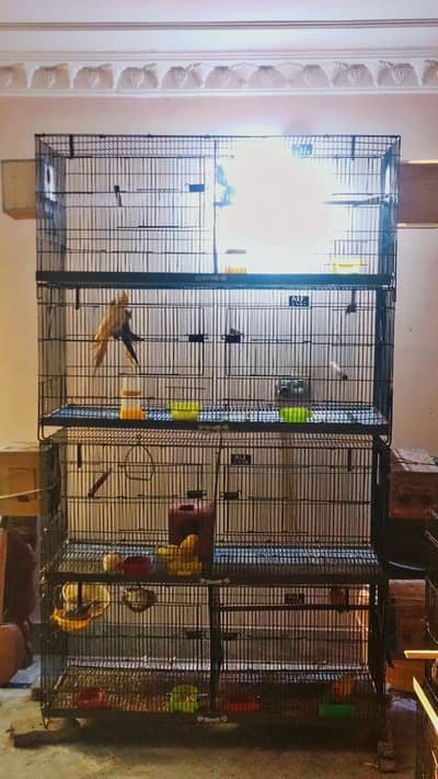8 portions Folding cage for parrots ( 4 by 1.5 )