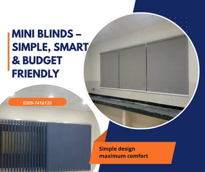 Mini Blinds| Wifi blinds | Venetian blind | Wooden blind | Faux blind