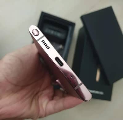 oficial aprovd original box+bok cover+chrgr  note 20 ultra 12/256 red