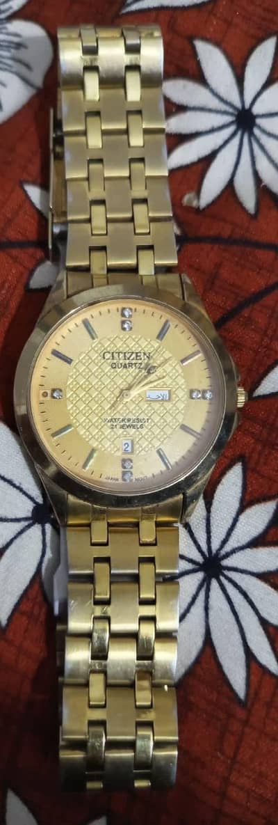 Citizen Golden Watch Quartz – Classy & Elegant – For Sale