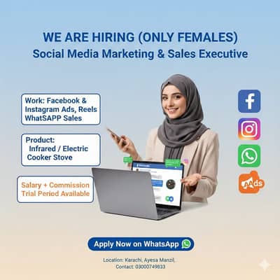 Female Marketing Staff Required
