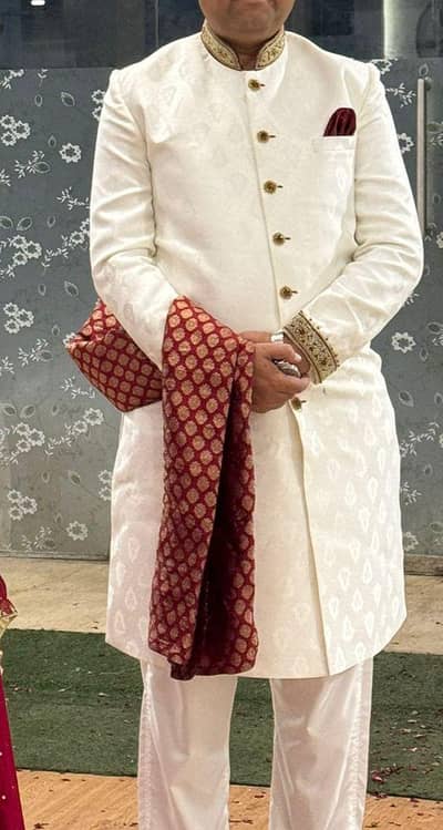Messori sherwani with khussa