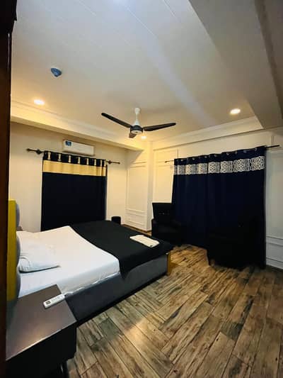 Fully furnished 1 bedroom apartment available for rent in Bahria heights 1 D block