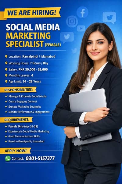 Female Jobs | Female Jobs in Islamabad | jobs For Female