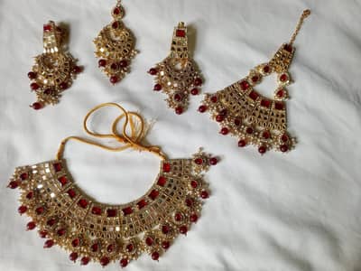 bridal set, wedding set, necklace, barat jewelry