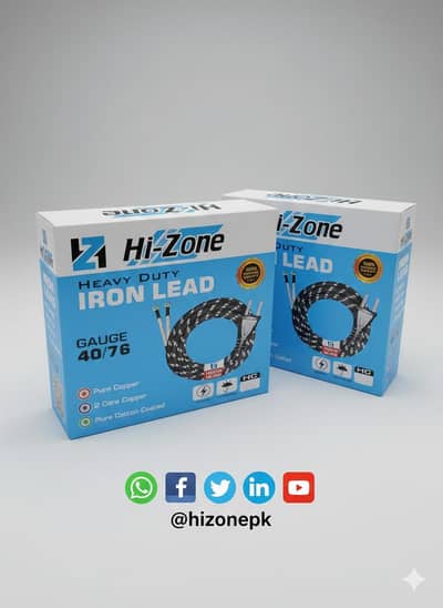 Iron lead 2 pin shoe white coper