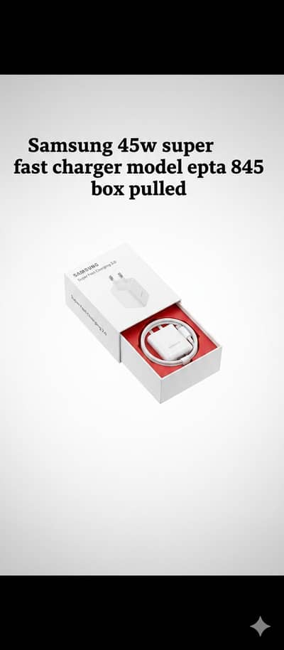 Original Samsung 45W Charger EP-TA845 – Box Pulled