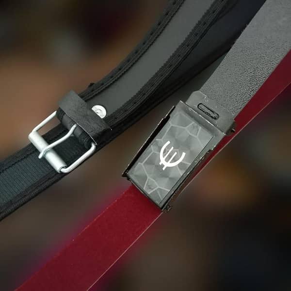 Set of 2 Kids Black Leather Belts with Metal Buckle for 1-7 Years / kids leather belt, school belt, black kids belt, boys girls belt, jeans pant belt, metal buckle belt