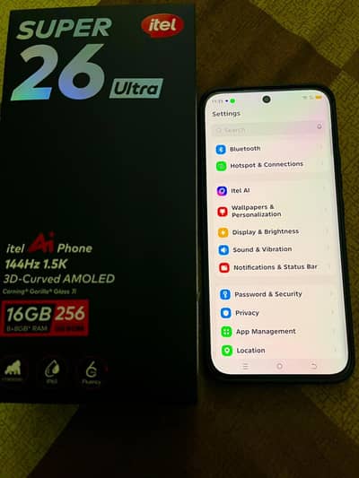 itel s26 ultra 8gb 256 gb 11 month warranty