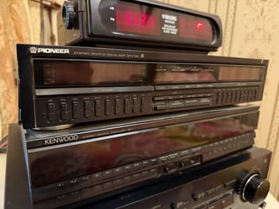 Pioneer Amplifier with Kenwood and Pioneer Equaliser