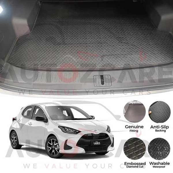 Toyota Yaris Hatchback China Rexine Custom-Size Trunk Mat - Model 2019-2025