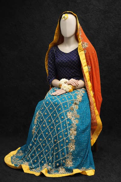 Bridal / Party / Weddding Embroidered Dress