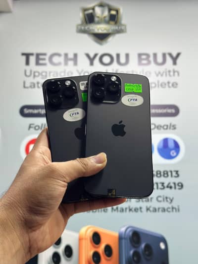 Iphone 14 Pro Max 128GB Black Pta Approved Water Pack 10/10