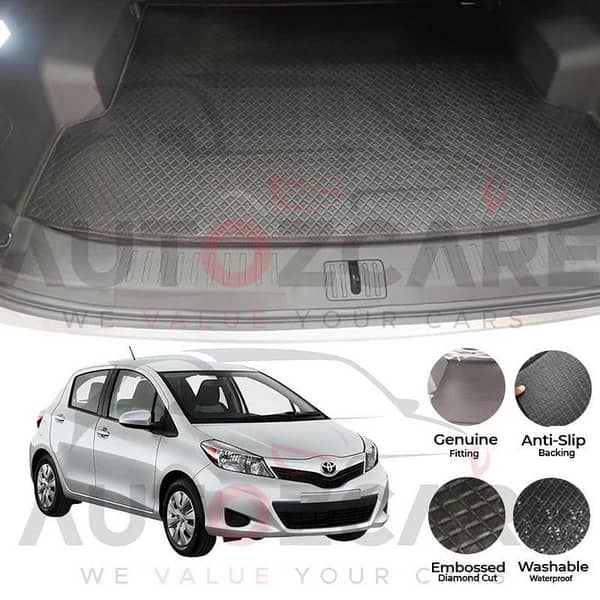Toyota Vitz China Rexine Custom-Size Trunk Mat - Model 2021-2025