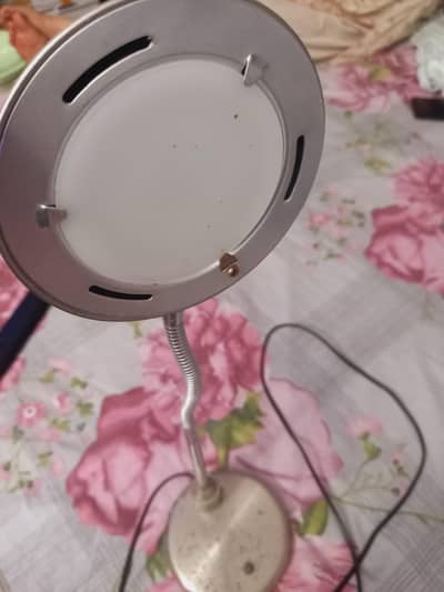 Steel Table Lamp White LED