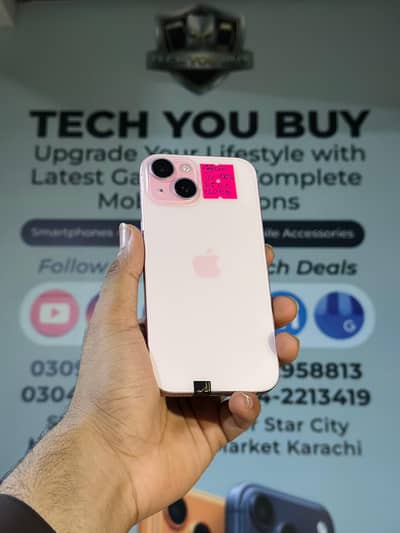 Iphone 15 128GB Pink Non Pta All Ok Available At Tech You Buy