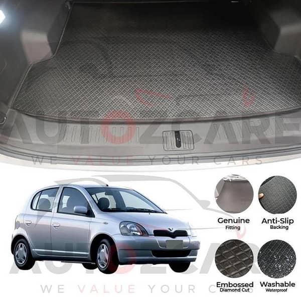 Toyota Vitz China Rexine Custom-Size Trunk Mat - Model 1998-2004