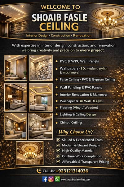 Plastic Paris Ceiling/ False Ceiling /pop Ceiling / All Ceiling work