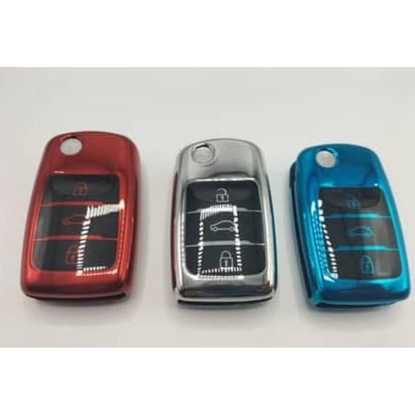 TUP Glossy Shine Soft Remote Cover for Changan Alsvin Key Pouch (Premium Quality)