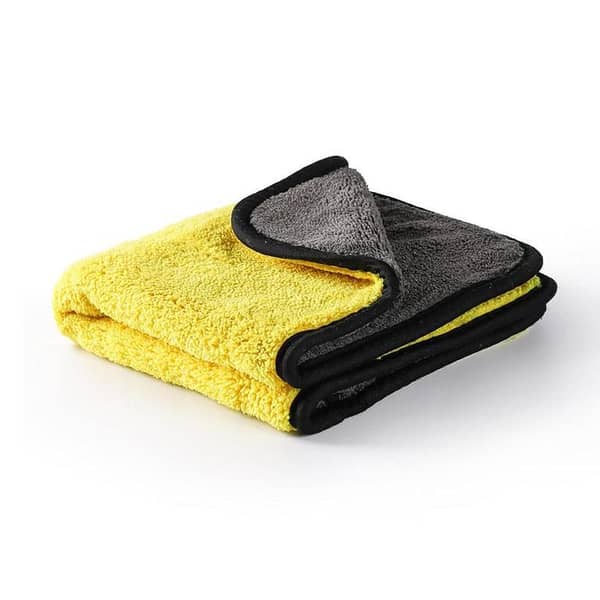 Micro Fiber Cleaning Cloth Double-Sided Yellow and Gray (40x40 cm)