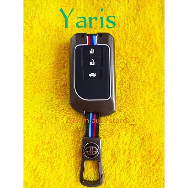 Toyota Yaris Zinc Alloy Metal Key Fob Case Cover