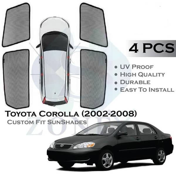 Toyota Corolla (2002-2008) Sun Shades / Side Curtains