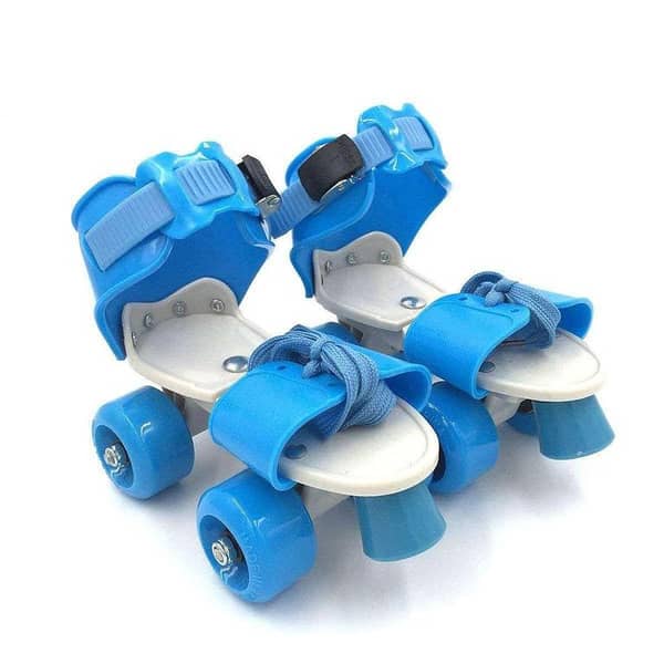 Adjustable Quad Speed Roller Skates Double Row Wheel Shoes - (Multicolurs)