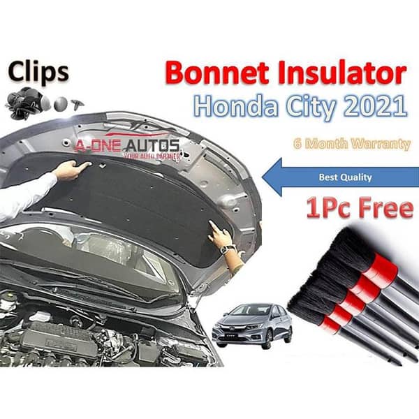 Namda Bonnet Insulator with Clips for Honda City 2021-2022