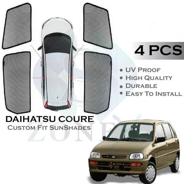 Daihatsu Cuore Sun Shades / Side Curtains