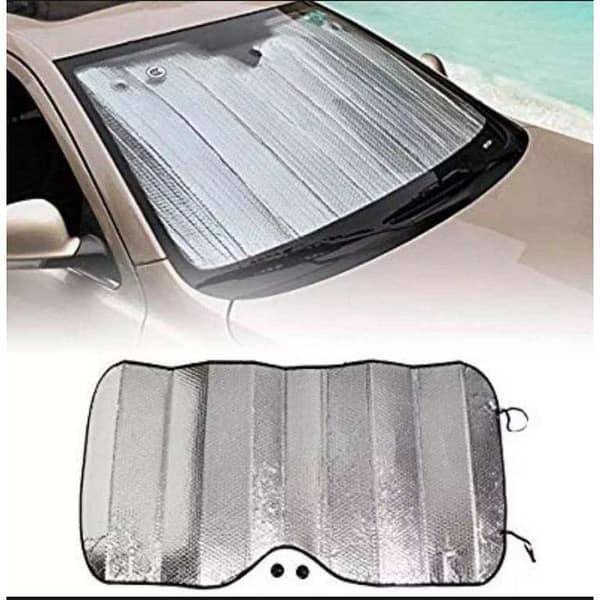 Universal Car Windshield Curtain – Front Foil Curtain in Silver